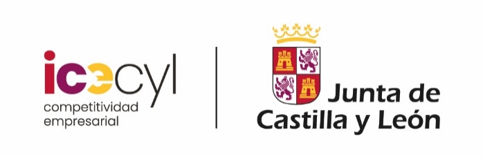 Logotipos del Instituto para la Competitividad Empresarial de Castilla y León (ICECYL) y de la Junta de Castilla y León